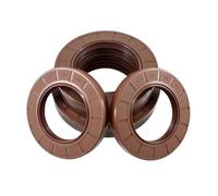 Joint d'huile en caoutchouc fluoré TC, joint à lèvre squelette FKM 25 mm x 32 mm x 4 mm, marron, 5 pièces