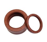 Joint d'huile en caoutchouc fluoré TC, joint à lèvre squelette FKM marron 45x55x4mm, 1 Pcs