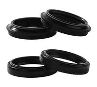 Joint d'huile et couvercle de fourche avant 43mm 55mm 9.5mm 10.5mm Compatible avec KDX220 KLX250 KX250 KLX300R KX500 ZX6R 1991 à 2005(2pcs seal 2pcs cover)