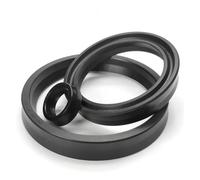 Joint d'huile, hydraulique, 5 pièces IDU-16 IDU-18 IDU-20 IDU-22 IDU-25 IDU-28 IDU-30 cylindre de tige Piston NBR noir