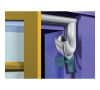 Ellen Joint d'isolation universel 1000023 adhésif blanc 7,5 m ép. 1-7 mm