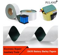 Joint d'isolation de batterie 18650, papier d'orge vert, largeur 25 ~ 500mm, Pack Li-ion, colle adhésive cellulaire, électrode, tampons isolés, 1 à 50m 10 meters