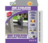 Joint d'isolation phonique et thermique adhésif noir - longueur 7,5 m ELLEN