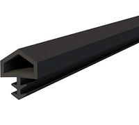 Joint d'isolation Porte intérieure feuillure 10mm Hauteur 5,5mm Flexible Souple Caoutchouc TPE Noir Calfeutrage Rainure Garniture Isolant Etanchéité Profil Thermique (Longueur 2m)