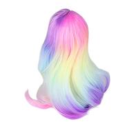 Joint Doll Wig Couleur de Gradient élevé Soft Soft Supple: 3 Doll Wig pour 21? 24 Cm Poupées de Circonférence Iridescence. Fil discussion. dehors. le. être. depuis. fuir. tissu. redondant. et.