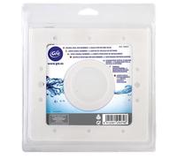 Joint double de skimmer standard - 2 vannes jointes 20,5x19,5x0,5cm - Accessoire de piscine - Blanc
