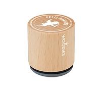 Joint en bois et caoutchouc Joyeux Noël diam. 33x30mm.