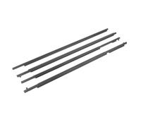 Joint en Caoutchouc 4 Pièces Moulures De Bande Météo Chromées Ou Noires Pour Land Pour Croisière Pour Prado 2010-2018 Joint Vitre Fenêtre 75711-60071 joint caoutchouc(Black)