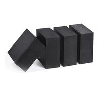 Joint en caoutchouc, bloc antichoc, d'établi, tampon antidérapant for amortissement domestique, 4 pièces(Thick 20mm,50mm x 50mm)