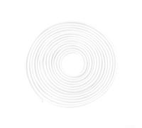 Joint en caoutchouc en forme de U pour portière de voiture - Bande de protection en PVC flexible pour cadre de porte de véhicule - 4,9 m (blanc)