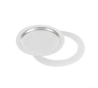 Joint en caoutchouc pour FACULX Moka et tamis - Accessoire de joint d'étanchéité pour cafetière - Pour cafetière express, cafetière à moka (9 tasses + tamis )