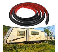 Joint en caoutchouc PVC noir de 2 m pour gouttière en PVC souple qui dirige efficacement le débit d'eau, coupe à la taille désirée, retrait du support performance et fiabilité durables