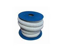 Joint en corde de garniture en fibre céramique, Joint en fibre céramique torsadée, corde, for porte de four/chaudière 2300 °F, longueur 5 m, diamètre 6-20 mm(5 M,Diameter: 8 Mm)