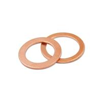 Joint En Cuivre M6 / 8 9 10 12 14 16 18 20 Épaisseur 1 Mm,5 2 Rondelle D'écrasement Marine Raccord De Bague D'étanchéité Plate(M20x28x2mm,1.5mm)