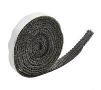 Joint en fibre de verre pour cuisinière - 10 mm x 3 mm - Pour joints de porte coupe-feu - Résistant à la chaleur - Joint d'expansion pour chaudière, four, cheminée, four - 2 m (15 mm)