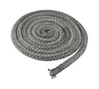 Joint en fibre de verre pour poêle à bois et à granulés, corde ignifuge durable pour porte de brûleur à bûches avec excellente performance d'étanchéité (12 mm x 2 m)