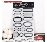 Joint En Silicone,Disposition Anglaise Rétro Quotidienne,Tampon De Dimanche Et Du Mois,Décoration De Bordure,Chiffres,Journal,Scrapbooking,Tampon En Caoutchouc - Type Daily Retro Labels