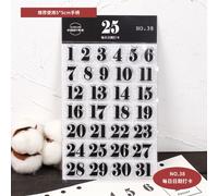 Joint En Silicone,Disposition Anglaise Rétro Quotidienne,Tampon De Dimanche Et Du Mois,Décoration De Bordure,Chiffres,Journal,Scrapbooking,Tampon En Caoutchouc - Type Date Clock In