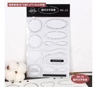Joint En Silicone,Disposition Anglaise Rétro Quotidienne,Tampon De Dimanche Et Du Mois,Décoration De Bordure,Chiffres,Journal,Scrapbooking,Tampon En Caoutchouc - Type Circle Text Backdrop
