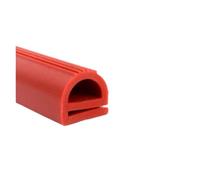 Joint en silicone rouge/blanc résistant aux hautes températures, type E, for porte de congélateur, four, moteur à vapeur(Red,16x13mm)