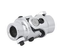 Joint en U D'arbre de Direction 35°, Joints de Cardan et Arbres de Transmission Joint en U D'arbre de Direction 3/4-36 Cannelure X 3/4 Po Dd pour Meuleuses Niveleurs Adaptés pour Mustang (Chrome)