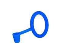 joint et support manche/pince pour chicha en silicone bleu