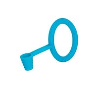 joint et support manche/pince pour chicha en silicone turquoise