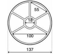 Joint étoile d'étanchéité de VANNE 6 Voies Piscine