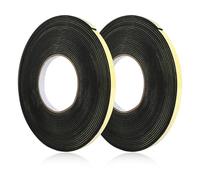 Joint Fenêtre Isolation, 2 Rouleaux Ruban d'étanchéité pour plaque de cuisson, Bande d'Étanchéité Adhésive en Mousse, Joint de Porte et Fenêtre, Isolation Phonique et Thermique, 10mm x 2mm, 10 Mètres