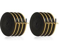 Joint Fenetre Isolation Anti Froid, 20m Joint Porte d'entrée Mousse Adhésif 6 x 3mm Bande Etancheite Autocollante Isolant Fenêtre Contre le vent, Anti pluie, Anti-bruit (Noir) (Lot de 2)