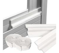 Joint Fenêtre Isolation Anti Froid 8M - Bande d’Étanchéité Autocollante pour Fenêtres et Portes - Isolant Thermique et Phonique - Joint Fenêtre PVC Contre le Froid - Blanc