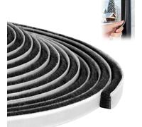 Joint Fenetre Isolation - Joint Brosse Porte, Joint Porte Entrée, 6 M x 9 MM x 5 MM Calfeutrer Porte pour l'isolation anti Froid, Bruit & Poussière, Noir par YOUSHARES
