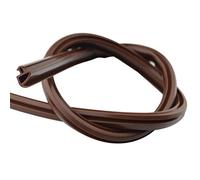 Joint Fenetre Pvc Rainure TUBULAIRE Météo Strip Bande Aluminium Porte Fenêtre Slot Triangle Caoutchouc Black White Brow(Black,5.65M AND 3.85M_5MM)