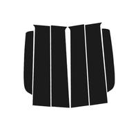 Joint Fenêtre Voiture Autocollant Cache Montant B C Fibre Carbone Noir Brillant Pour Ford Pour Ranger 2023 2024
