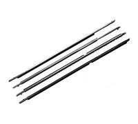 Joint Fenêtre Voiture Joint d'étanchéité chromé pour vitre de voiture, garniture de joint d'étanchéité pour vitre, pour Toyota pour RAV4 2013-2018 Voiture Coupe-Froid