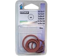 Joint fibre pour tête de robinet - assortiment - lot de 12