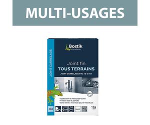 Joint fin tous terrains gris 1kg BOSTIK