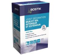 Joint flex carrelage pour mur et sol - intérieur et extérieur - gris - 1kg BOSTIK