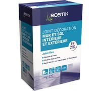 Joint flex carrelage pour mur et sol - intérieur et extérieur - gris - 1kg BOSTIK