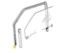 Joint guide de vitre avant droit pour Bmw Série 3 E30 Coupé (12/1981-02/1992)