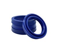 Joint hydraulique radial d'arbre de 16 à 24 mm ID Tige de piston en polyuréthane Joint d'étanchéité à lèvre simple en U Joint torique(16x22x6(2pcs))