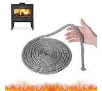 Joint Insert Cheminée 6mmx 2.5m Joint Cheminée 6mm Joint Vitre Insert Cheminée Joint de Cheminée Insert Joint Poele a Bois 6mm Joint pour Poele a Bois pour Cheminée (Φ 6mm x 2.5m)