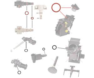 Joint, joints toriques compatibles avec Saeco Philips Spidem Gaggia RI SM HD EP SUP, anneaux d'étanchéité pour unité de brassage, support de vanne, bec verseur, vanne de sortie, vanne de crème Set-12