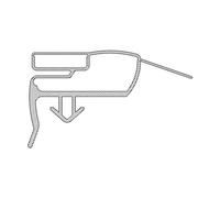 Joint magnétique largeur: 939mm longeur: 563mm pour réfrigérateurs et congélateurs 2426448466 Electrolux