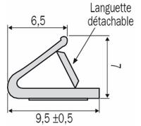Joint néoprène LN 90 CF phonique et thermique coupe-feu pour menuiserie plate DUAL