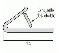Joint néoprène LN 91 CF phonique et thermique coupe-feu pour menuiserie plate DUAL