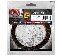 Joint Noir Pyrofeu Plat 20x1,2mm, longueur 2,5m, avec adhesif