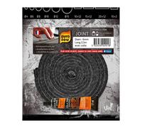 Joint Noir Pyrofeu Rond diam 6mm, longueur 2,5m, avec colle