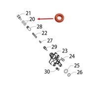 Joint Or 0040-20 silicone 140326662 / 996530013547 - SAECO GAGGIA PHILIPS - QUANTITE: 2