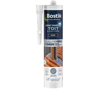 Bostik Mastic d’Étanchéité Joint Parfait Toit et Gouttière - Tous Matériaux - Extérieur - Résiste aux Intempéries et Températures Extrêmes - Applicable sous la Pluie - Hybride Polymère - Noir - 290 ml